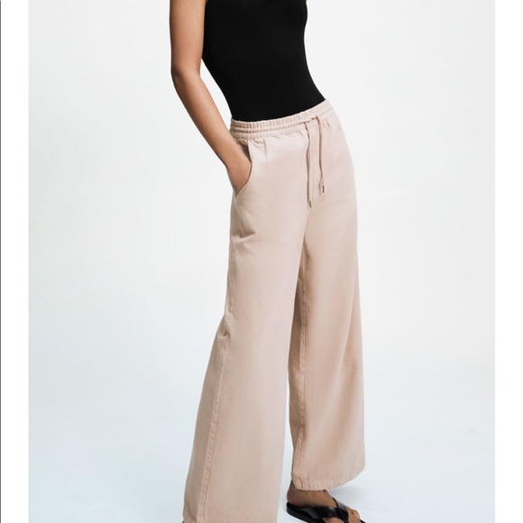 Zara | Pants u0026 Jumpsuits | Zara Washed Effect Wide Leg Pants | Poshmark